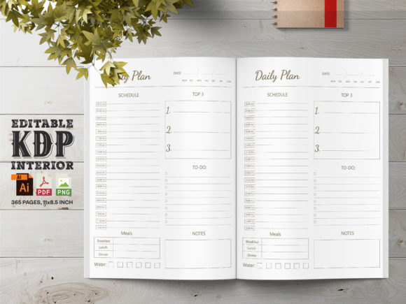 Download 2022 Daily Planner Ready for KDP - 2022 daily planner Collection