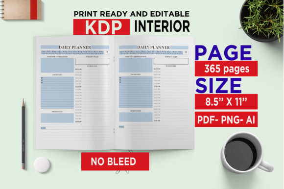 Download 2022 Daily Planner KDP Journal 365 Pages - 2022 daily planner Collection