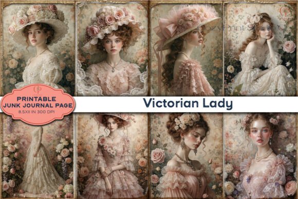 Download Victorian Lady Romantic Junk Journal - Premium Resources